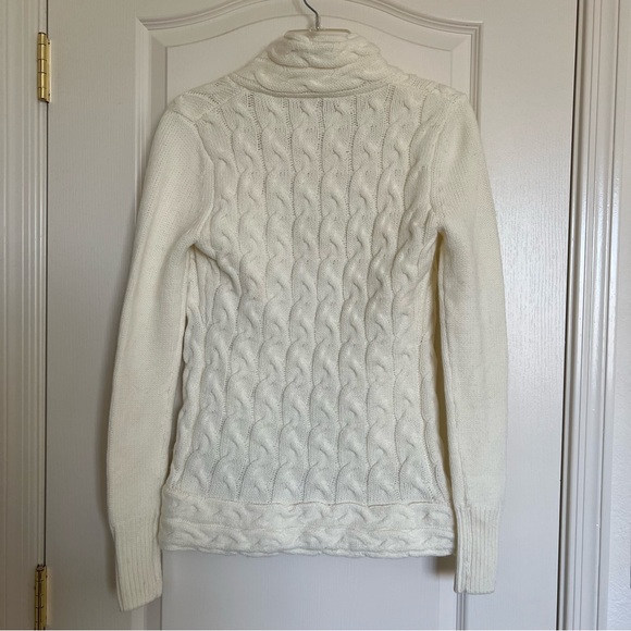 PattyBoutik Women’s White Cashmere Cardigan Size X-Small - Picture 8 of 8